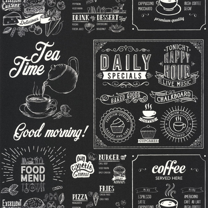 Papel tapiz AU BISTROT D ALICE 100670000