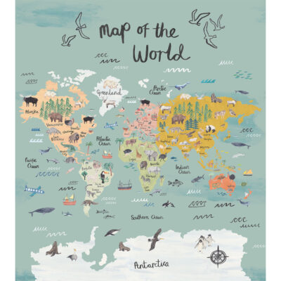 Papel Tapiz Infantil Around the world 13604501
